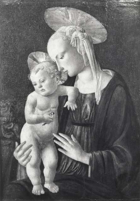 Musées du Mans — Maestro di San Miniato - sec. XV - Madonna con Bambino — insieme